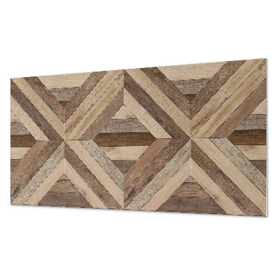 Panel pcv na ścianę Drewniane panele w abstrakcyjnym stylu