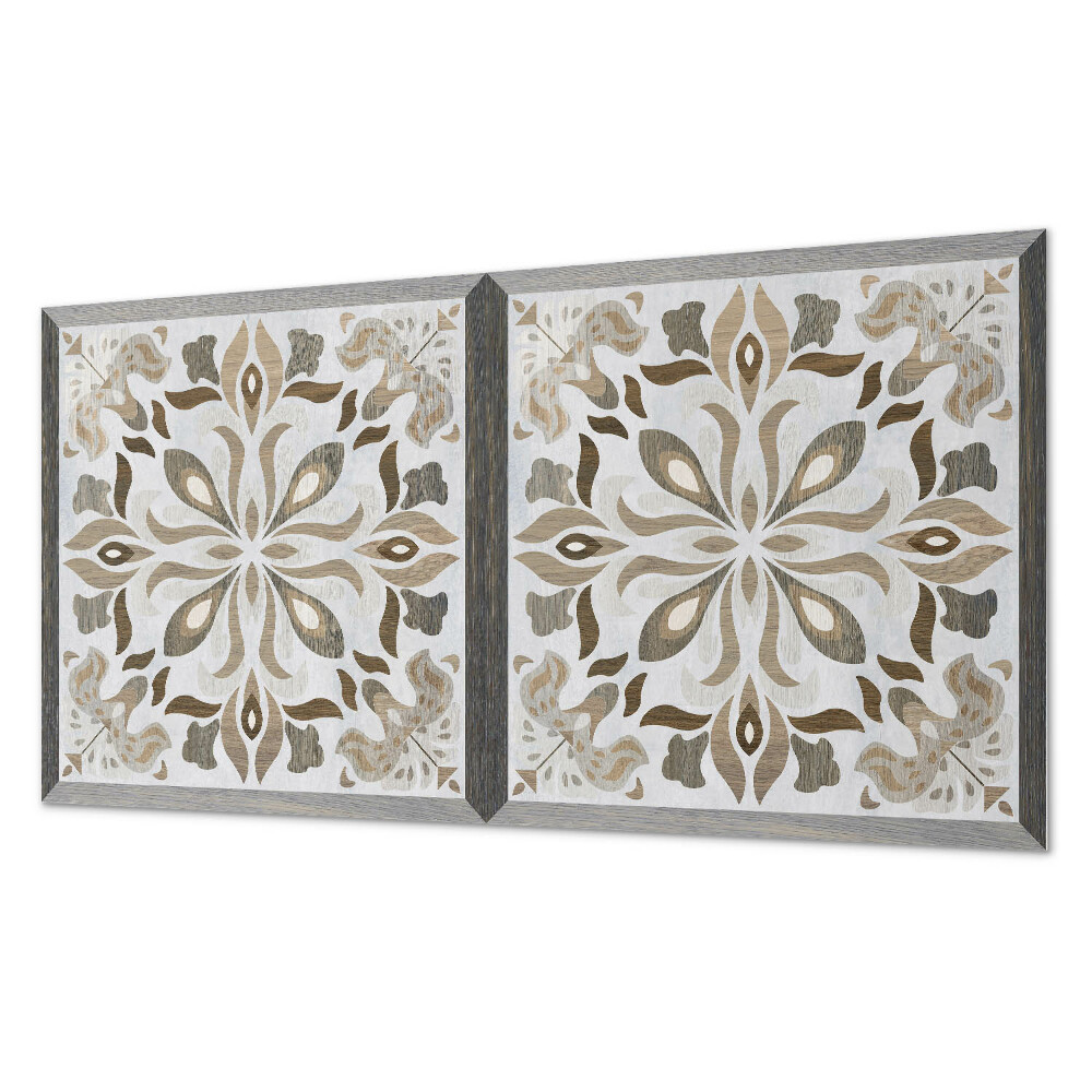 Panel ścienny pcv Kwiatowy motyw symetryczny