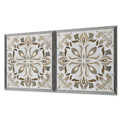 Panel ścienny pcv Kwiatowy motyw symetryczny