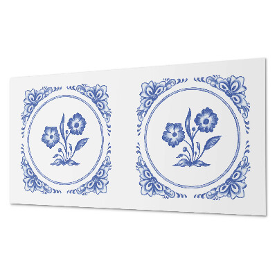 Panel ścienny pcv Kwiatowy motyw w kole