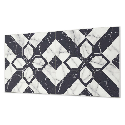 Panel ścienny pcv Wzór marmurowy w geometrycznych kształtach