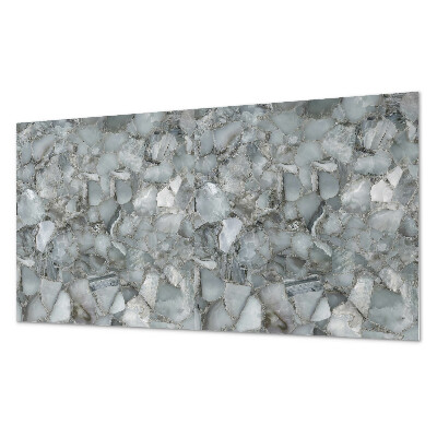 Panel pcv na ścianę Kamienna mozaika z wzorami żyłkowymi