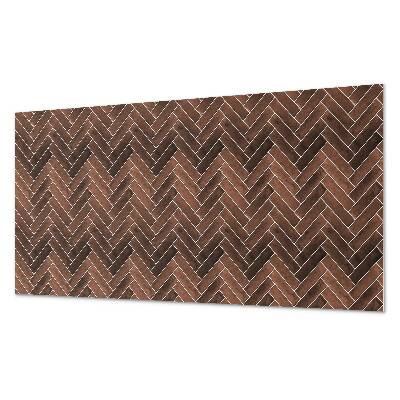 Panel ścienny pcv Wzór jodełkowy z drewnianymi akcentami