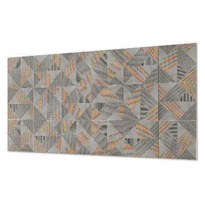 Panel pcv na ścianę Trójkątny motyw geometryczny