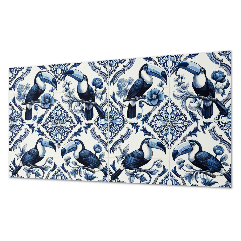 Panel pcv na ścianę Tukan na ozdobnych kaflach