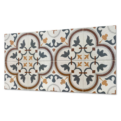 Panel dekoracyjny Kwiatowy motyw w kratkę