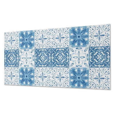 Panel pcv na ścianę Kwiatowe kafelki w harmonijnym układzie