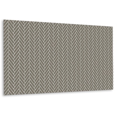 Panel ścienny Wzór w jodełkę w odcieniach brązu