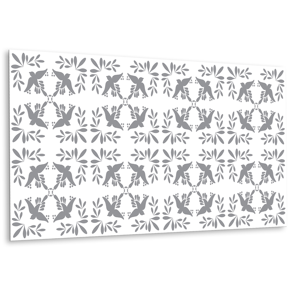 Płyta na ścianę Motyw ptaków na tle liści