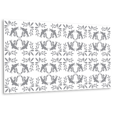 Płyta na ścianę Motyw ptaków na tle liści