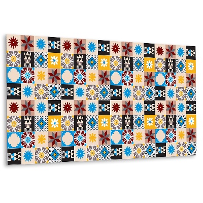 Panel ścienny Motyw geometrycznych wzorów w kolorach