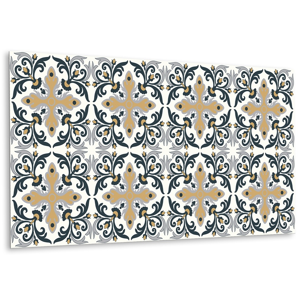 Płyta na ścianę Motyw kwiatowy z ornamentami