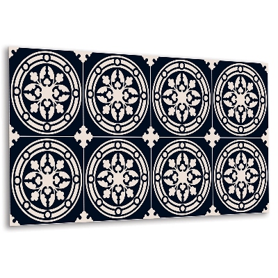 Panel ścienny Wzór z motywem roślinnym w okręgu