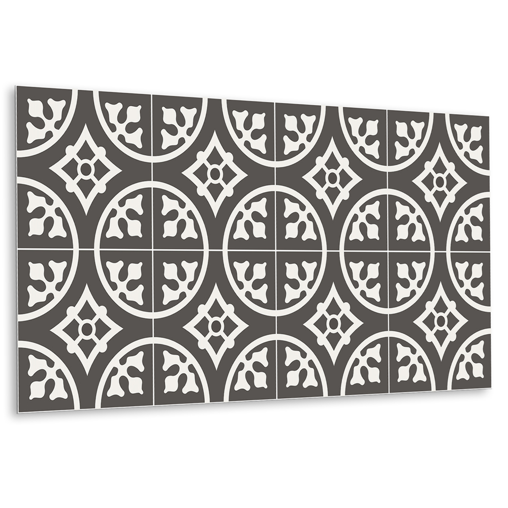 Panel pcv na ścianę Motyw geometryczny w odcieniach szaro-białych