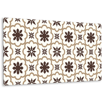 Panel dekoracyjny Wzór kwiatowy w odcieniach brązu