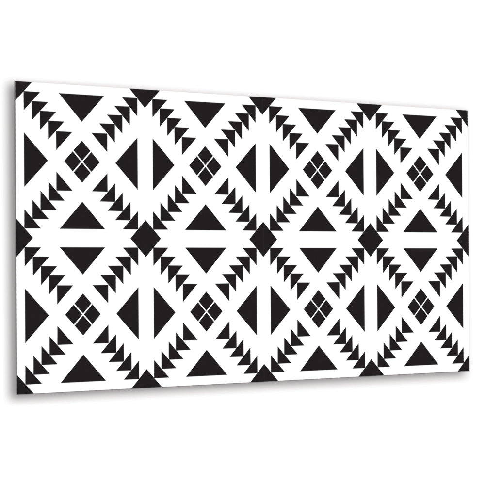 Panel dekoracyjny Geometria w czerni i bieli