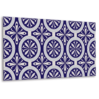 Panel dekoracyjny Motyw kwiatowy w odcieniach niebieskiego