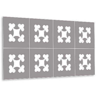 Panel pcv na ścianę Motyw kwiatowy na szarym tle