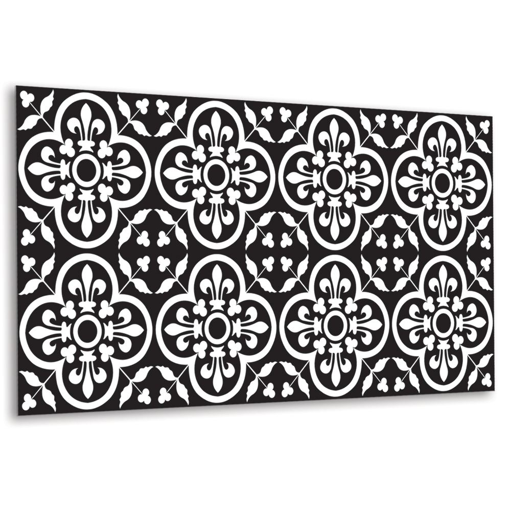 Panel ścienny Motyw kwiatowy w stylu retro