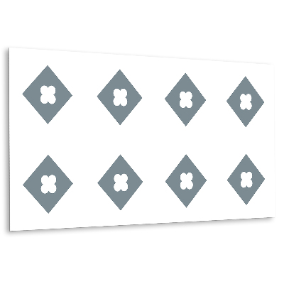 Płyta na ścianę Motyw kwiatowy w szaro-białej kolorystyce