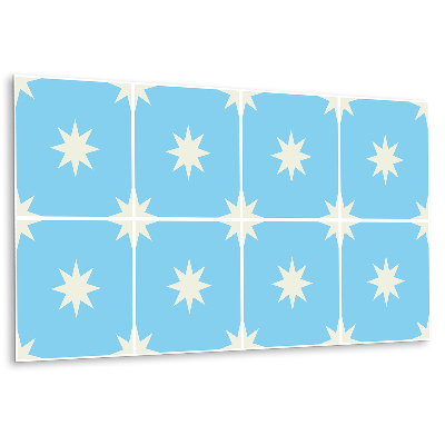 Panel dekoracyjny Niebieska gwiazda na jasnym tle