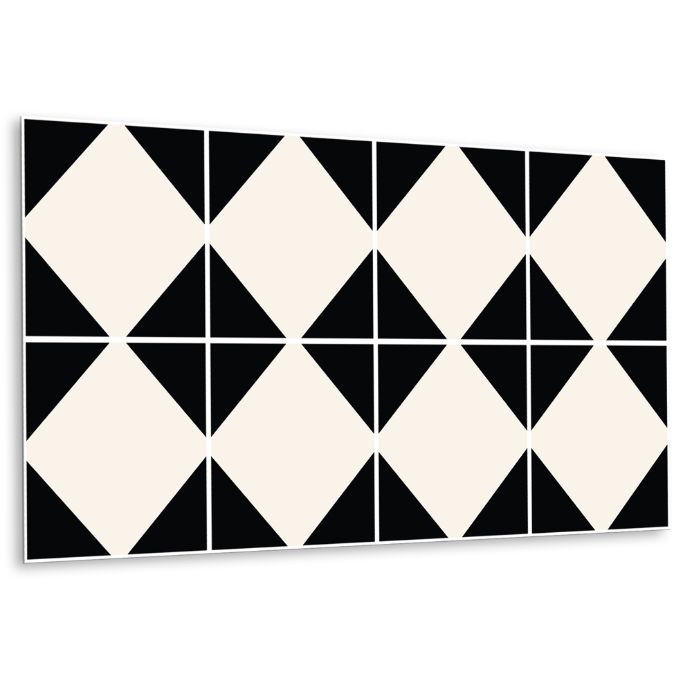 Panel pcv na ścianę Geometryczny wzór w kontrastowych kolorach