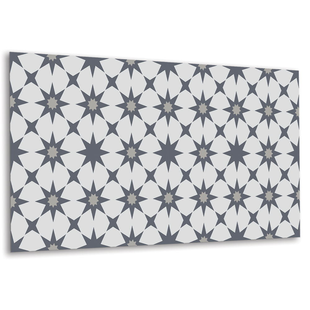 Panel dekoracyjny Geometryczne gwiazdy w odcieniach szarości