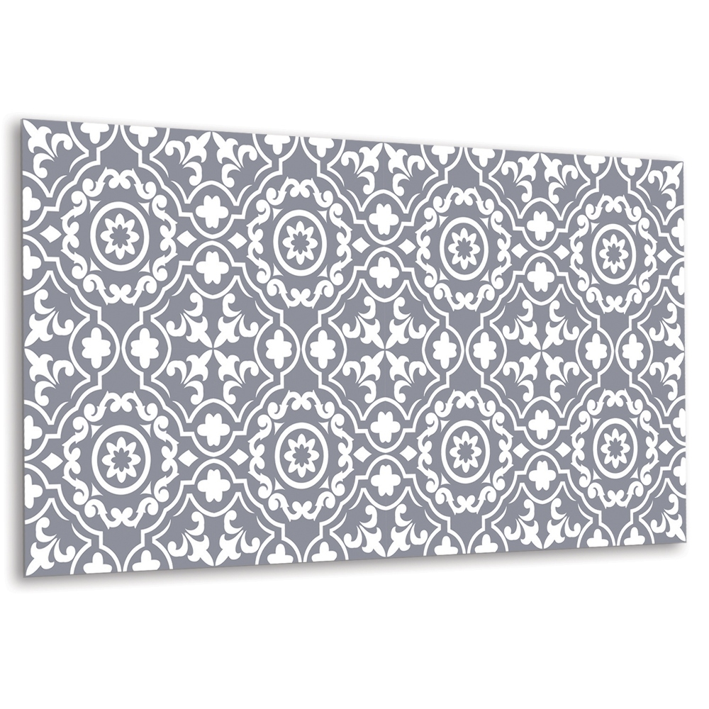 Panel dekoracyjny Motyw ornamentalny w odcieniach szarości