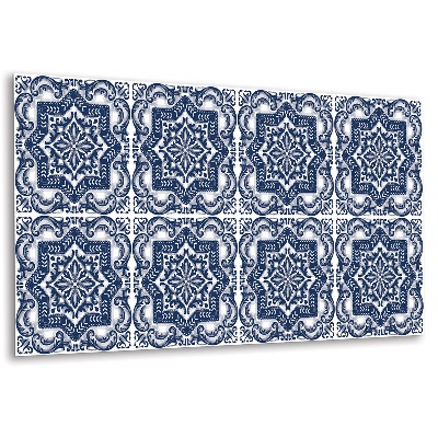 Panel pcv na ścianę Motyw arabeski w odcieniach niebieskiego