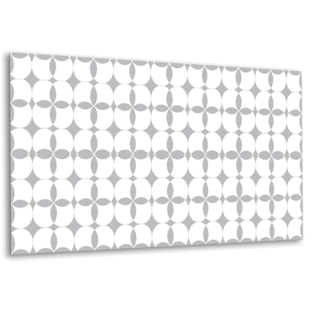 Płyta na ścianę Motyw okręgów w szaro-białych tonacjach
