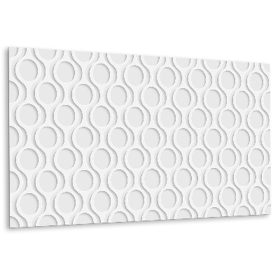 Panel ścienny Fale owalne w odcieniach bieli
