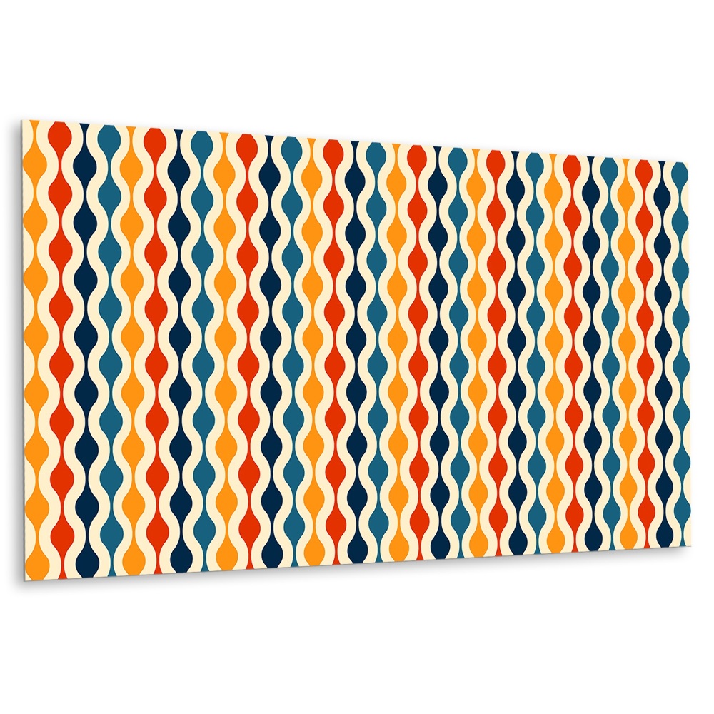 Panel dekoracyjny Fale w stylu retro