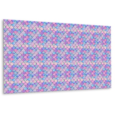 Panel ścienny Motyw łusek syreny w pastelowych kolorach