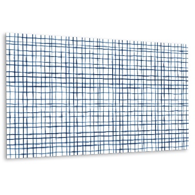 Płyta na ścianę Niebieska kratka wodna