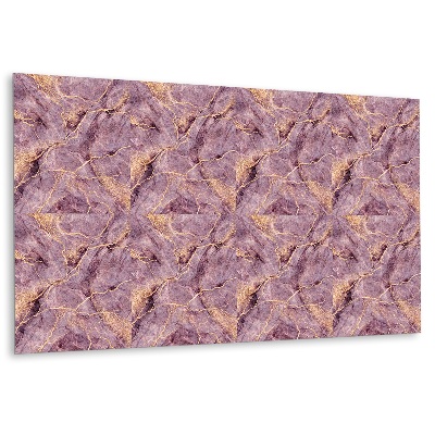 Panel pcv na ścianę Fioletowy marmur z złotymi żyłkami