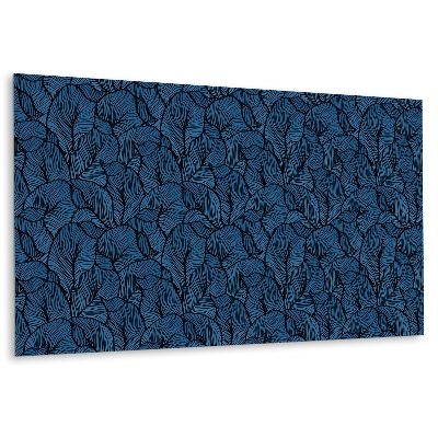 Panel dekoracyjny Liście w odcieniach niebieskiego