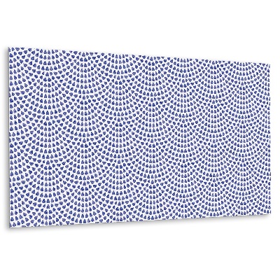 Panel ścienny Niebieskie krople w geometrycznym układzie