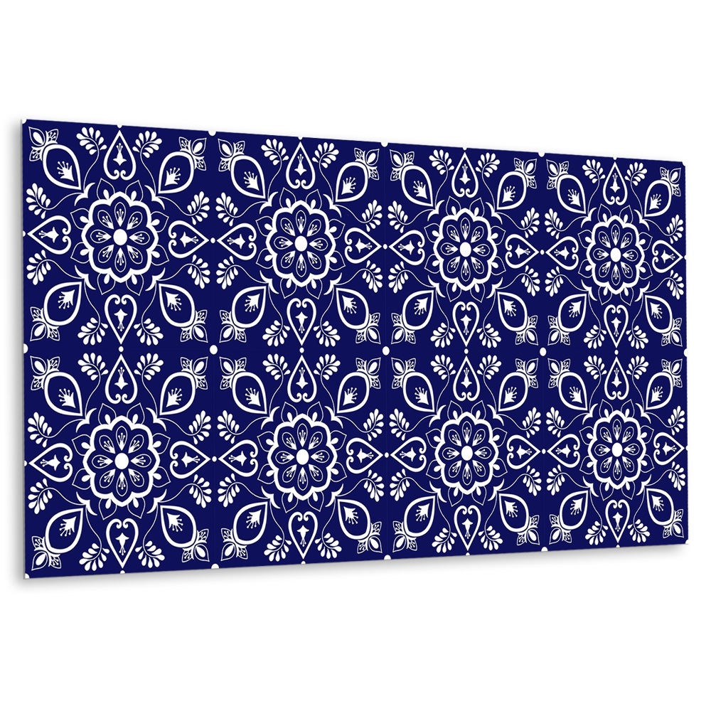 Panel dekoracyjny Motyw kwiatowy na ciemnym tle