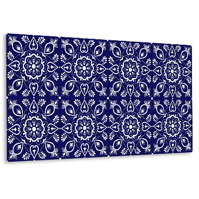 Panel dekoracyjny Motyw kwiatowy na ciemnym tle