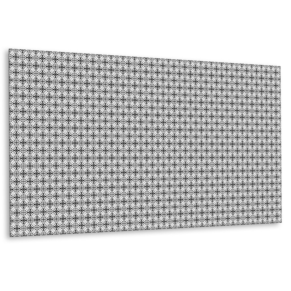 Panel pcv na ścianę Motyw geometryczny w czerni i bieli