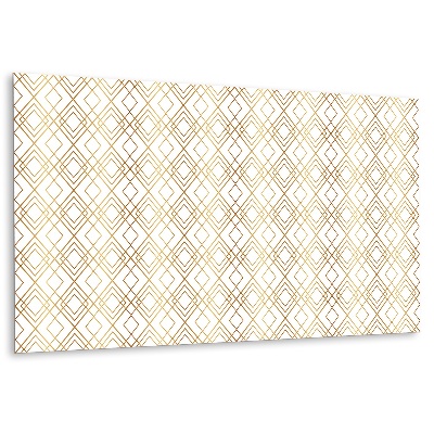 Panel ścienny Geometryczne wzory w odcieniach złota