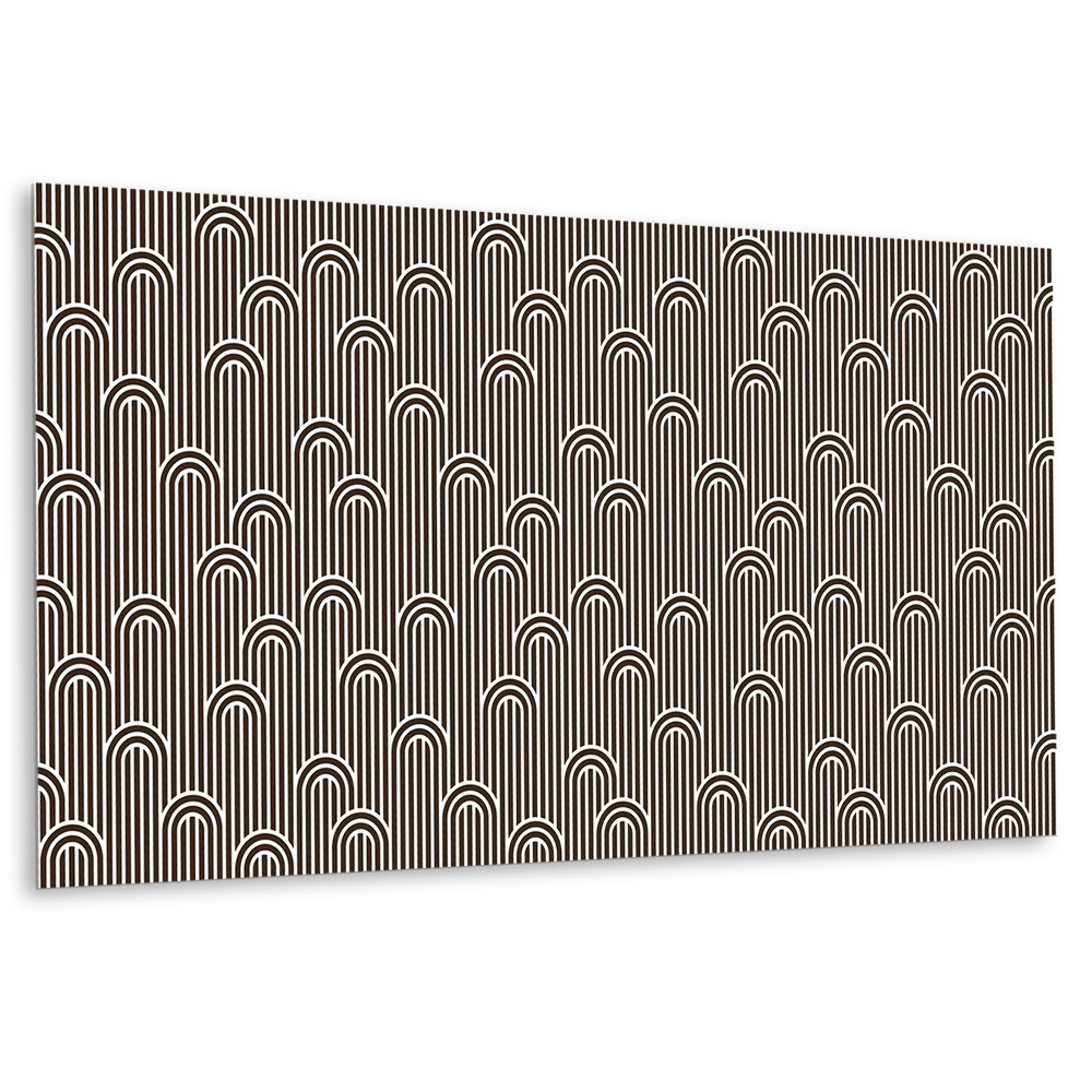 Panel ścienny Linie i łuki w stylu retro