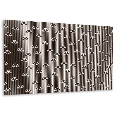 Panel ścienny Linie i łuki w stylu retro