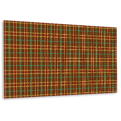 Panel dekoracyjny Motyw kraty w kolorze brązowym