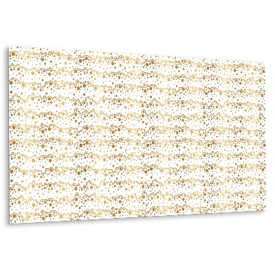 Panel ścienny Złote fale z kropkami